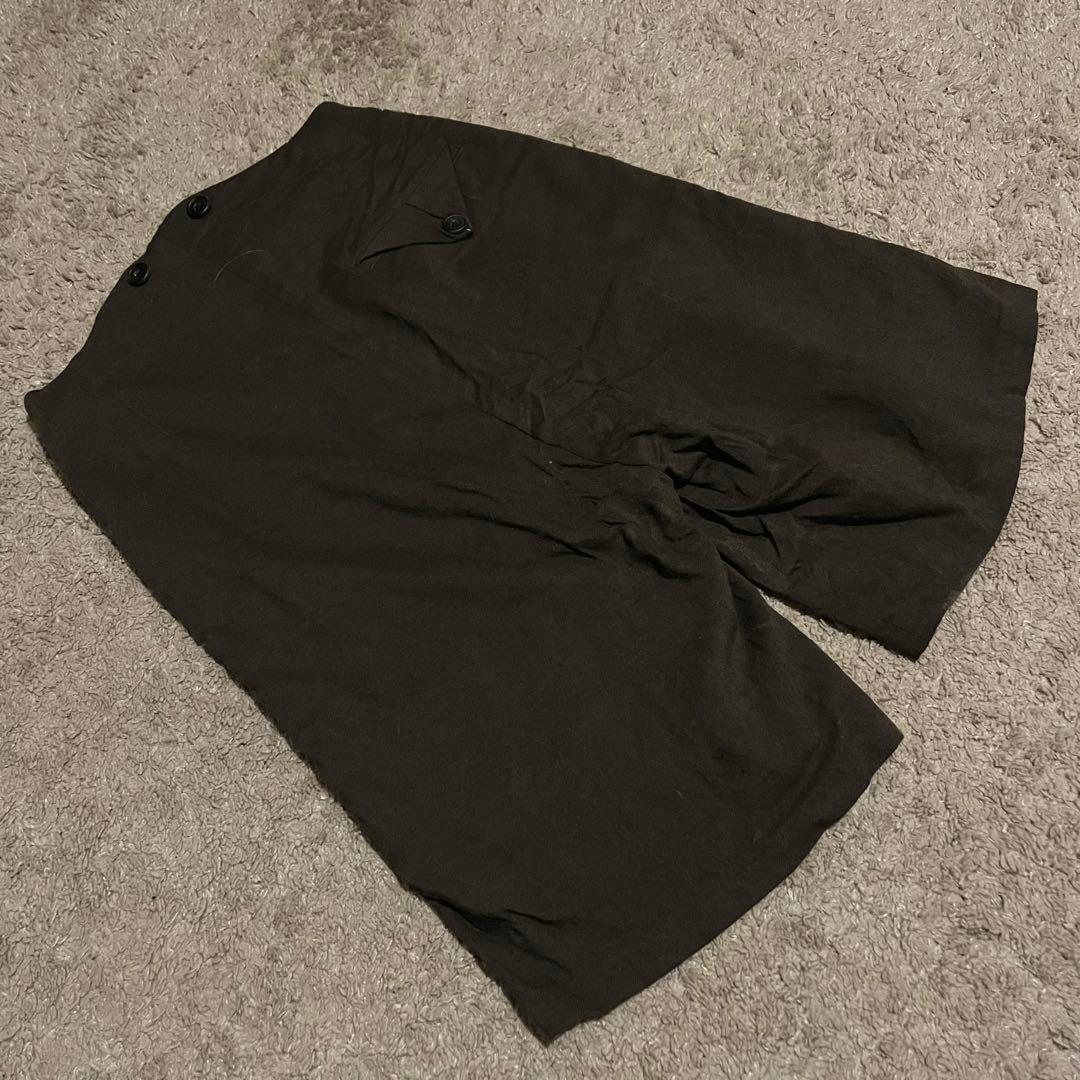 PaulHarnden サスペンダー ウール ショートパンツ カーキ xs