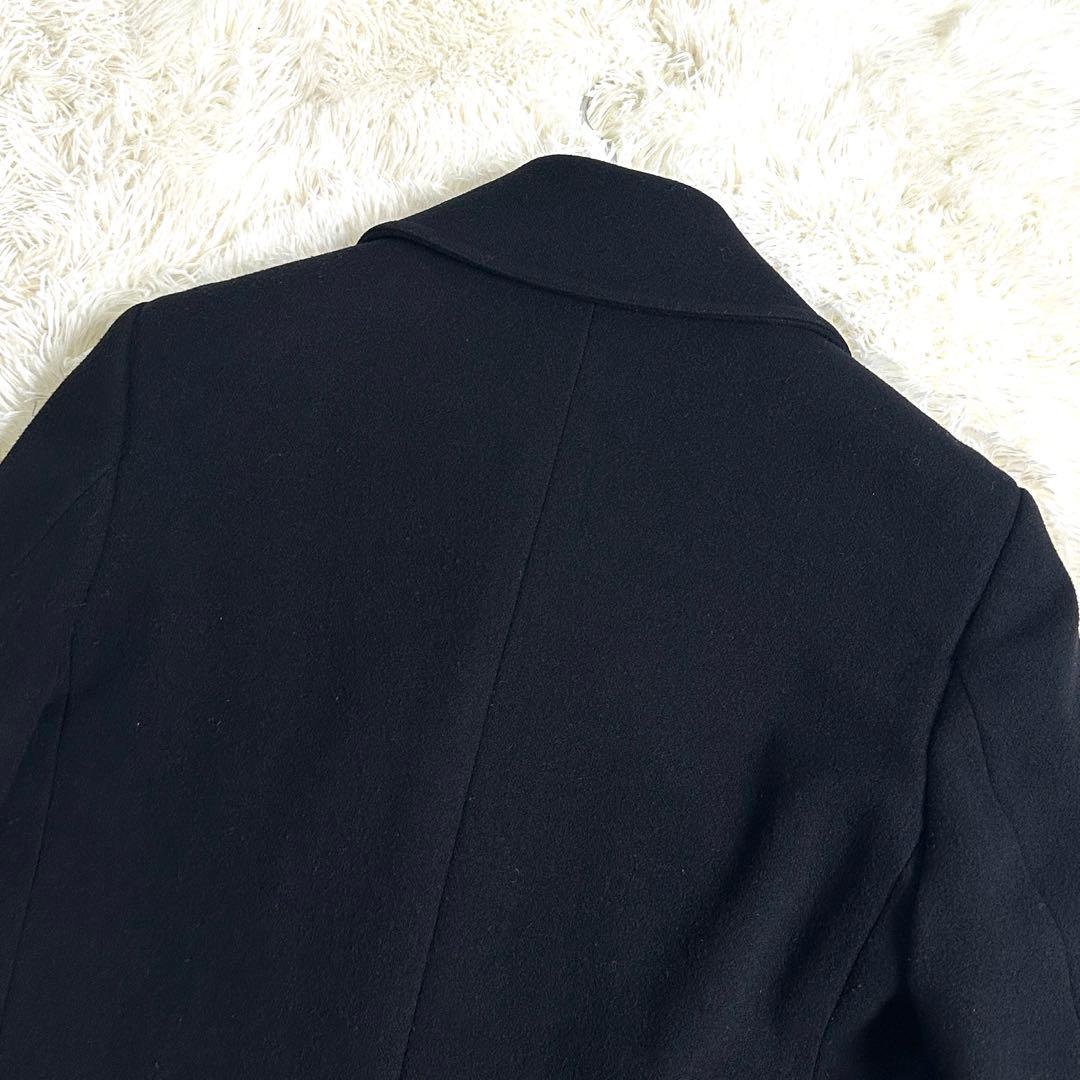 極美品 ロロピアーナ ブルックスブラザーズ ピーコート ウール 100% 黒 S