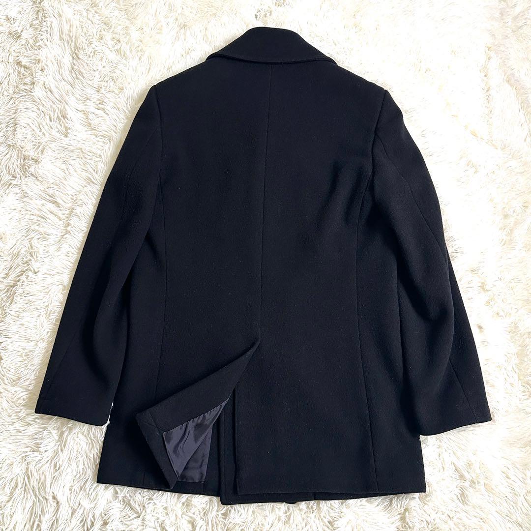 極美品 ロロピアーナ ブルックスブラザーズ ピーコート ウール 100% 黒 S