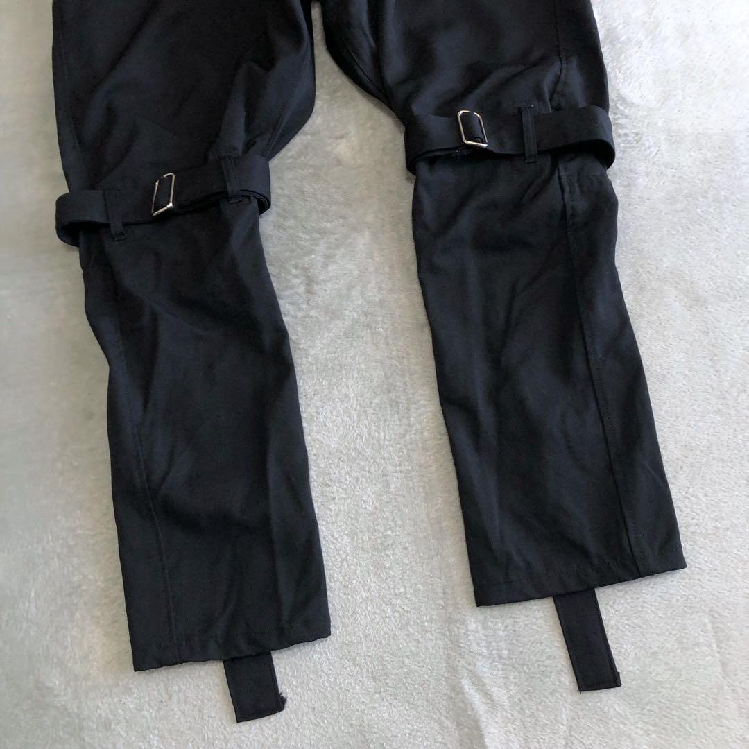 sulvam ウールギャバ サルエルボンテージパンツ ブラック M