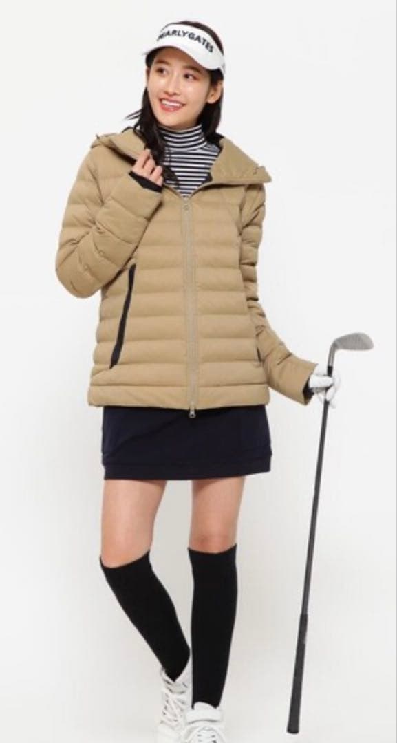 PEARLY GATES ナイロンストレッチドビー 中綿キルティングジャケット