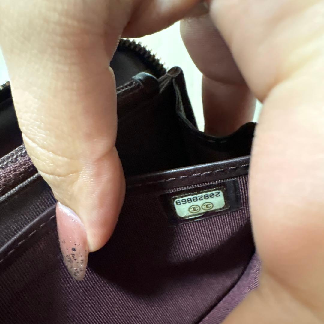 シャネル キャビアスキン 長財布 ラウンドジップ 黒 財布 マトラッセ ジップ