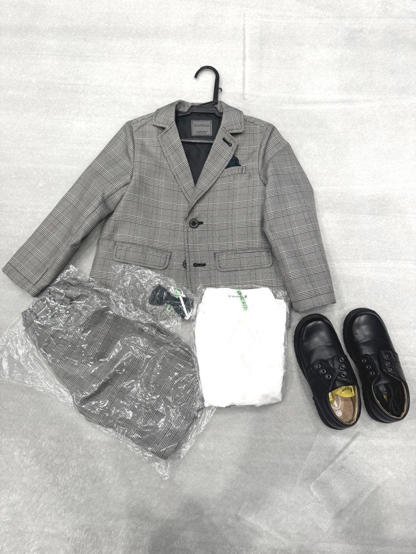 120 ブランシェス　キッズスーツ　靴セット