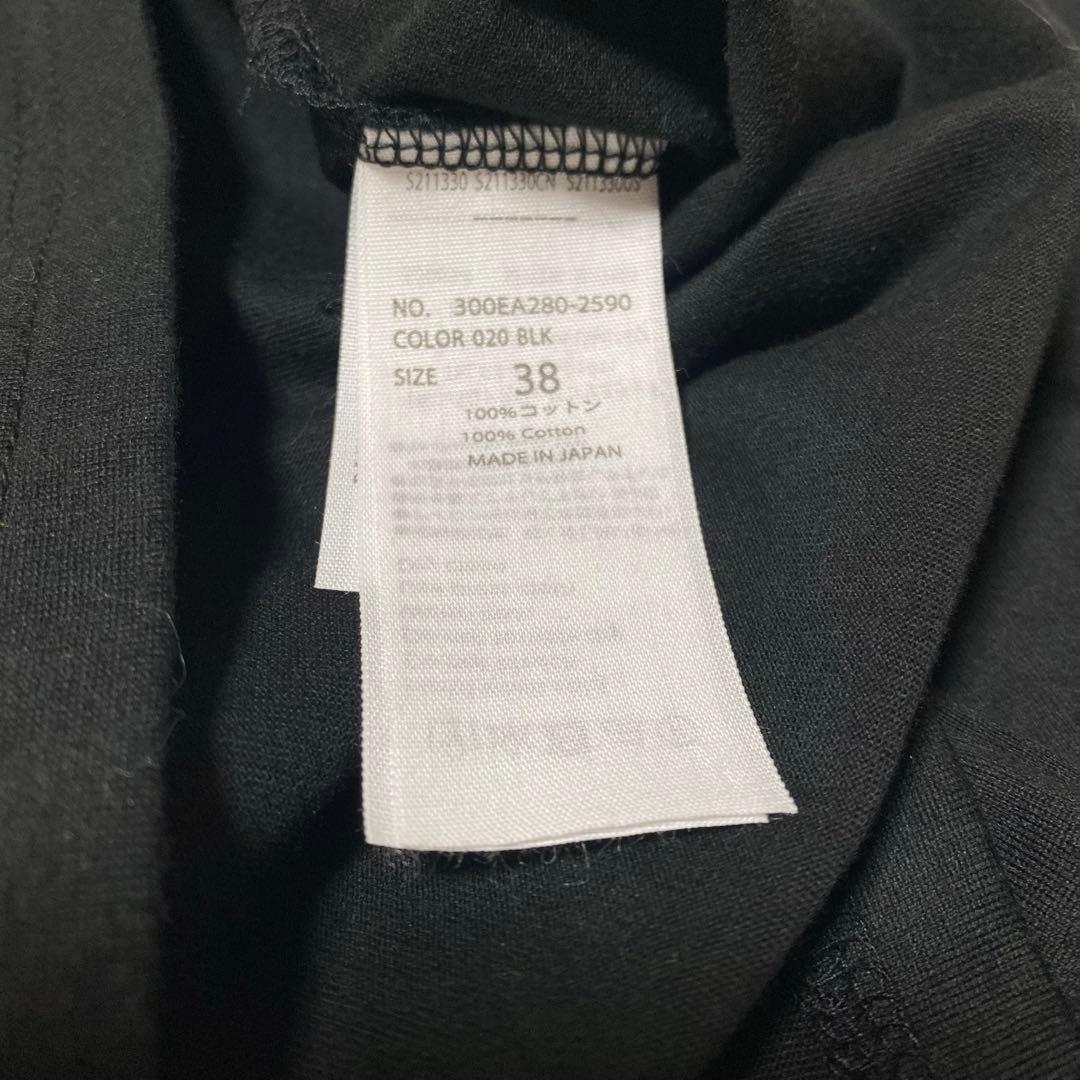 新品タグ付✨【ENFÖLD】 スビン天竺 BOX Aラインカットソー 38 黒