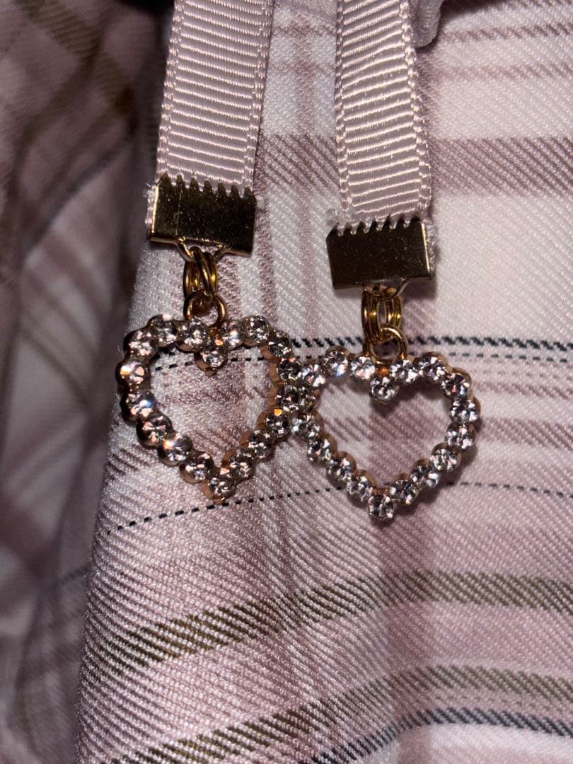 LIZLISA リズリサ はしごリボンチェックティアードスカパン