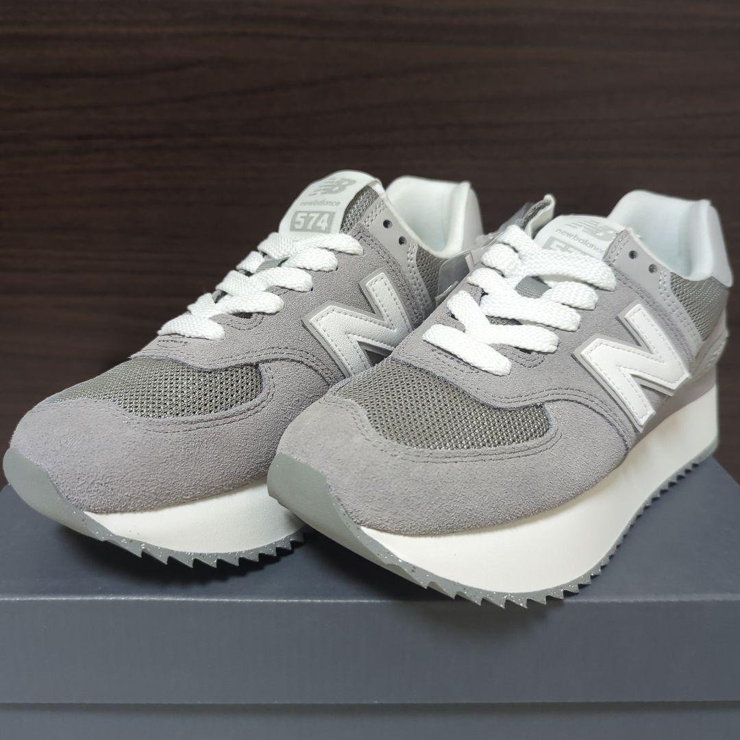New Balance WL574ZSDB　グレー スニーカー 22.5cm