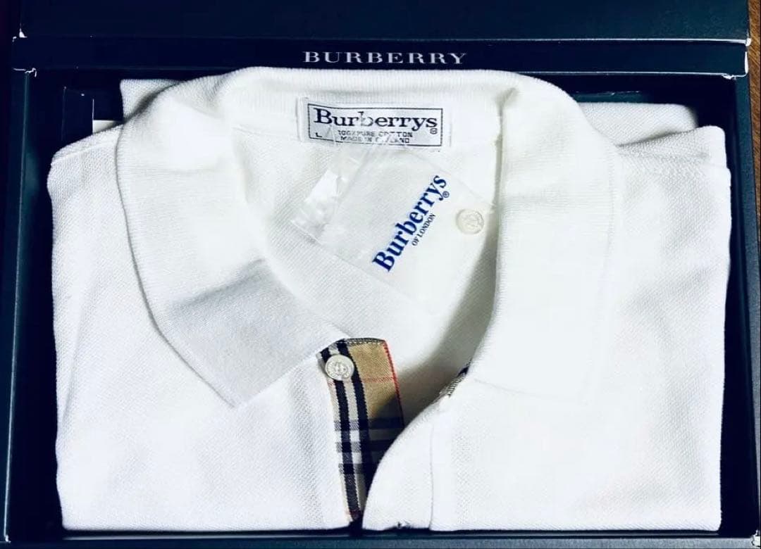 Burberrys バーバリー ポロシャツ Lサイズ　英国製　新品