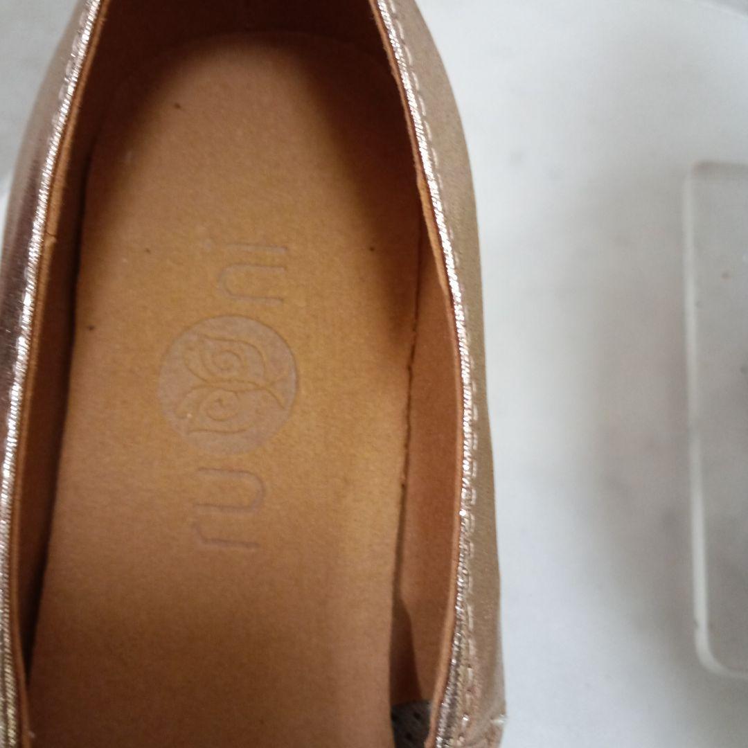 ruuni ゴールド 社交ダンスシューズ