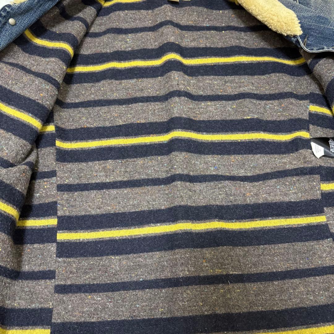 超美品 希少 RRL デニム ボア ジャケット シェアリング ランチコート S