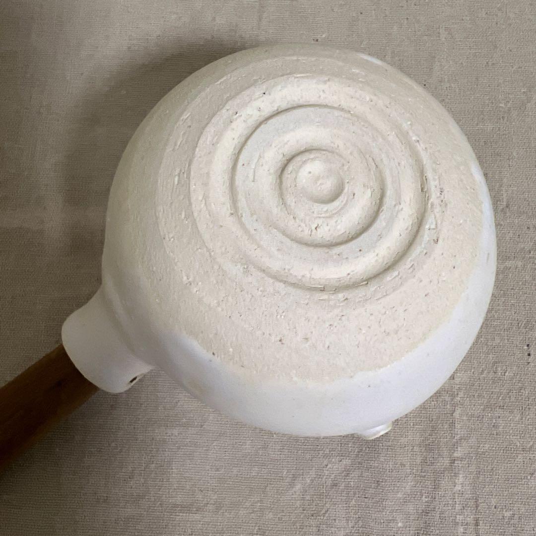 【新品未使用】 馬場勝文 さん ふた付き耐熱ミルクパン［白］