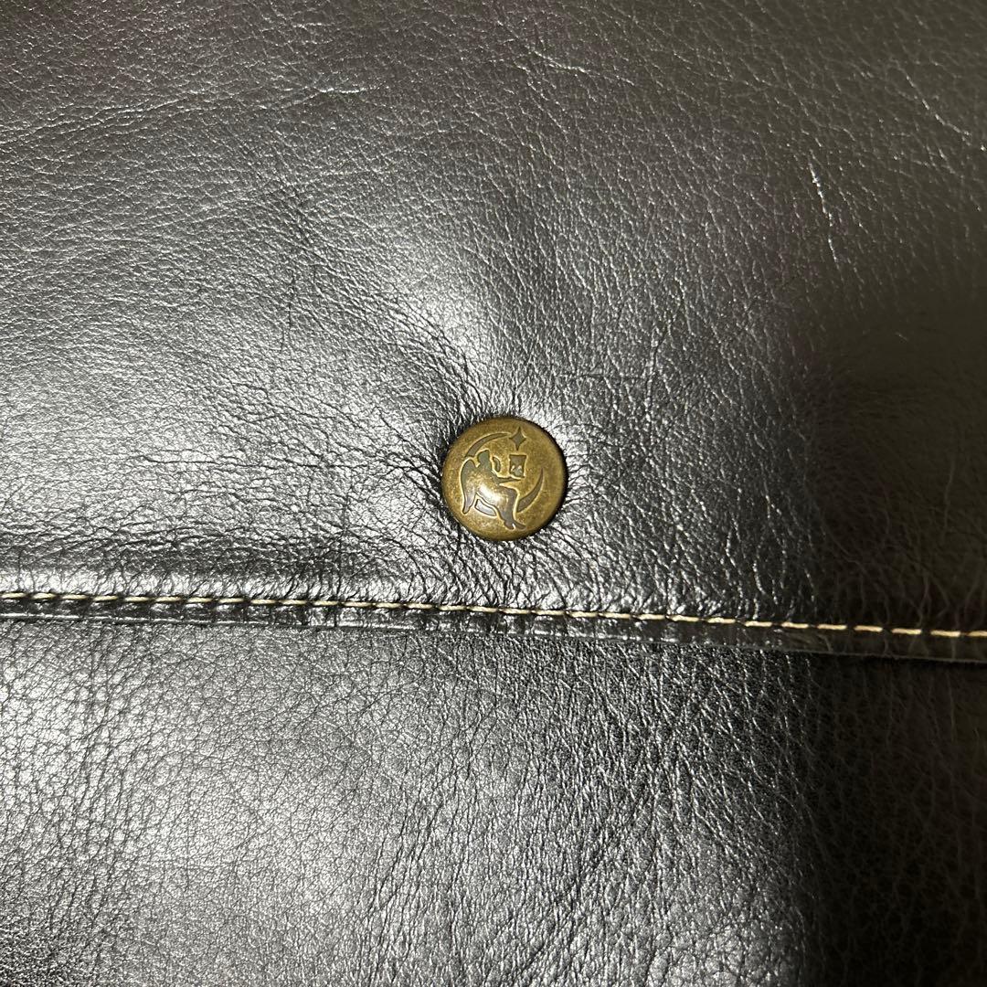 な*こ様 新品未使用　kissoraブラックレザーショルダーバッグ