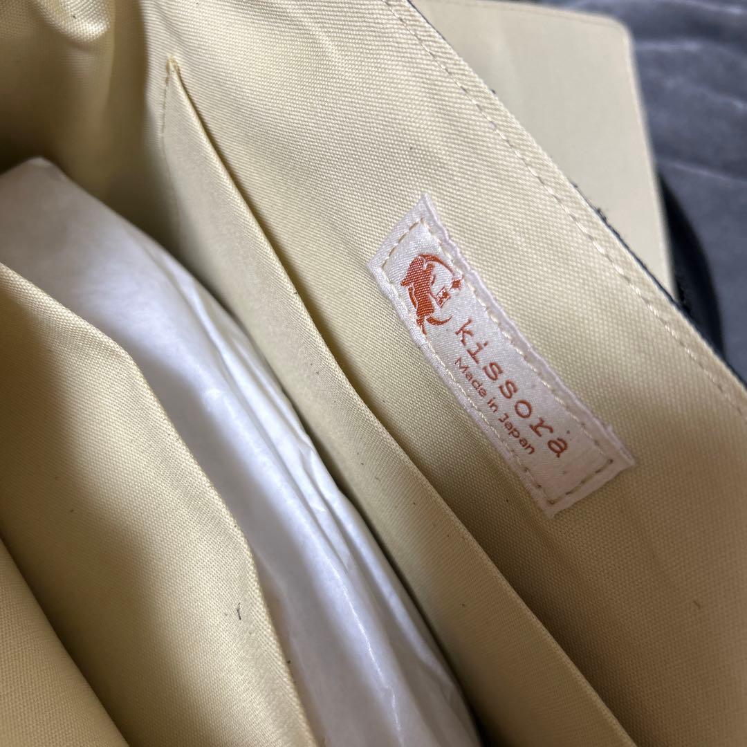 な*こ様 新品未使用　kissoraブラックレザーショルダーバッグ