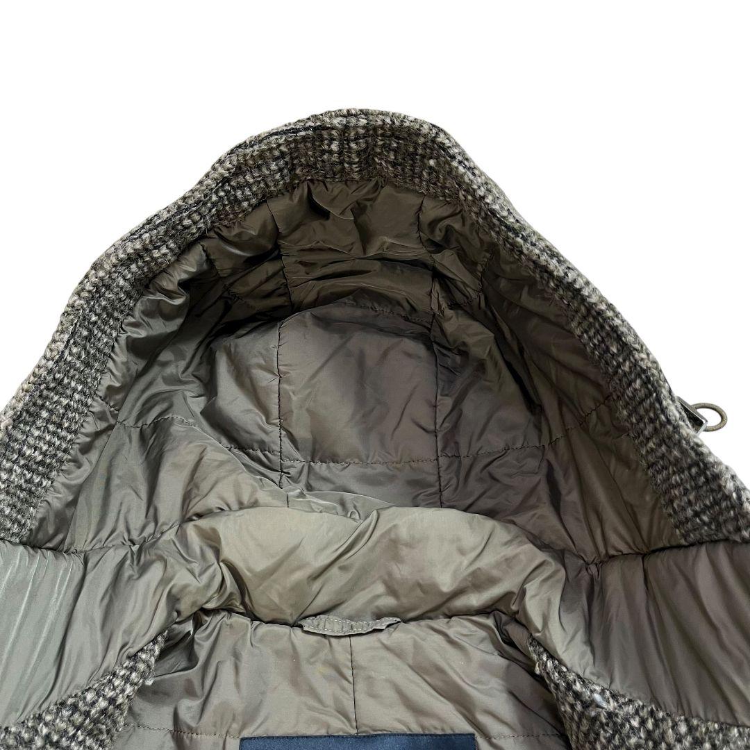 【 大きいサイズ 】 ヘルノ　ダッフルコート　ミックスツイード　フード　ポケット