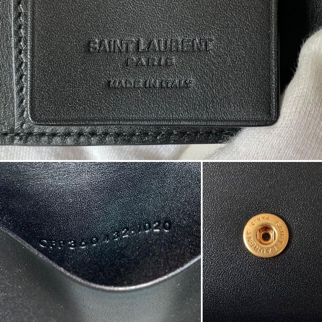 【極美品】サンローラン キーケース 6連 レザー ゴールド 黒 360432