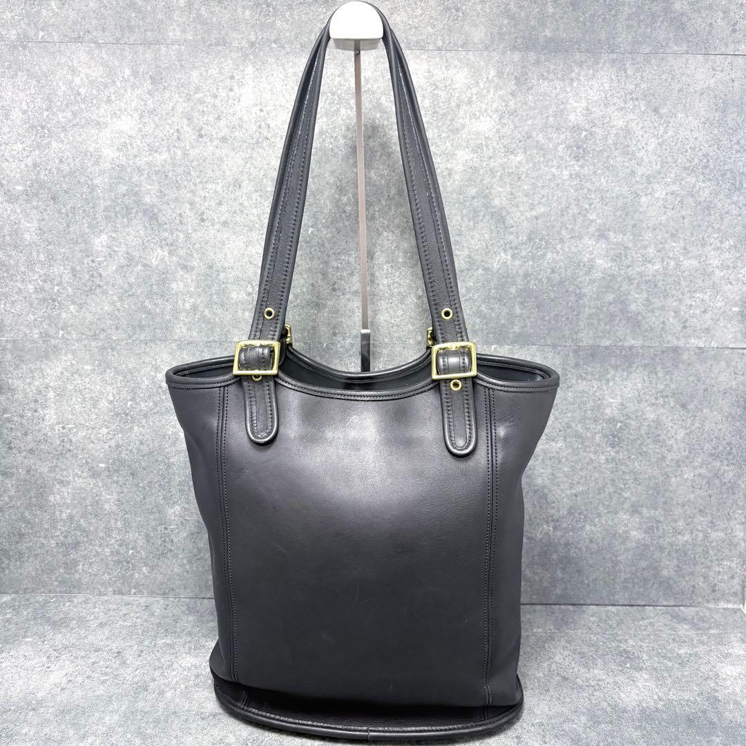 激レア 美品✨COACH オールド コーチ ショルダーバッグ ゴールド金具 黒
