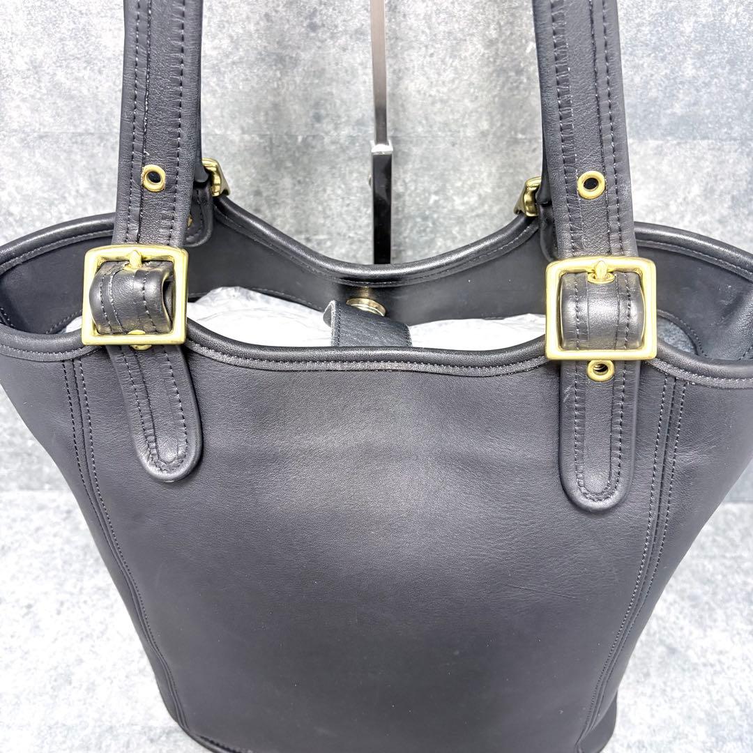 激レア 美品✨COACH オールド コーチ ショルダーバッグ ゴールド金具 黒