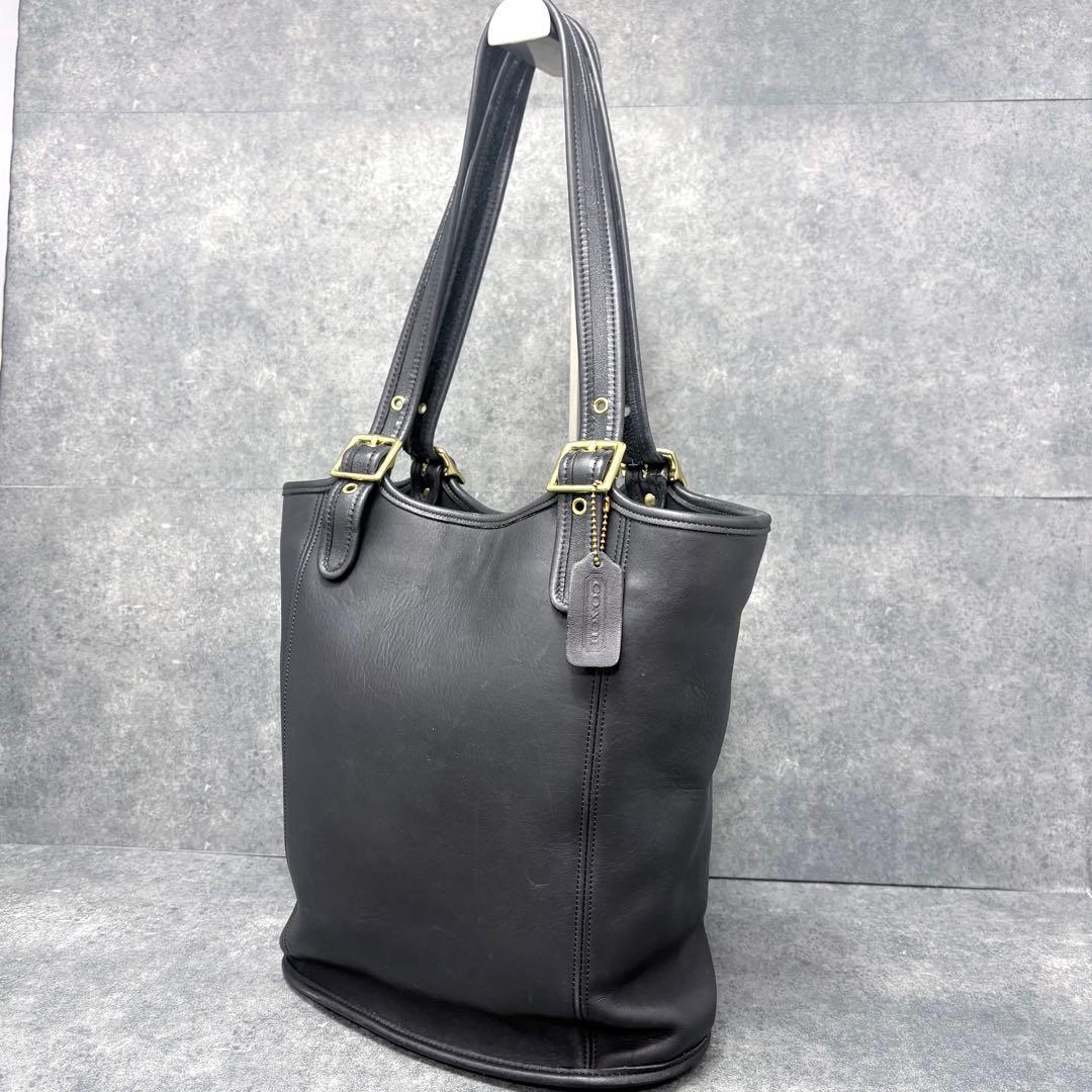 激レア 美品✨COACH オールド コーチ ショルダーバッグ ゴールド金具 黒