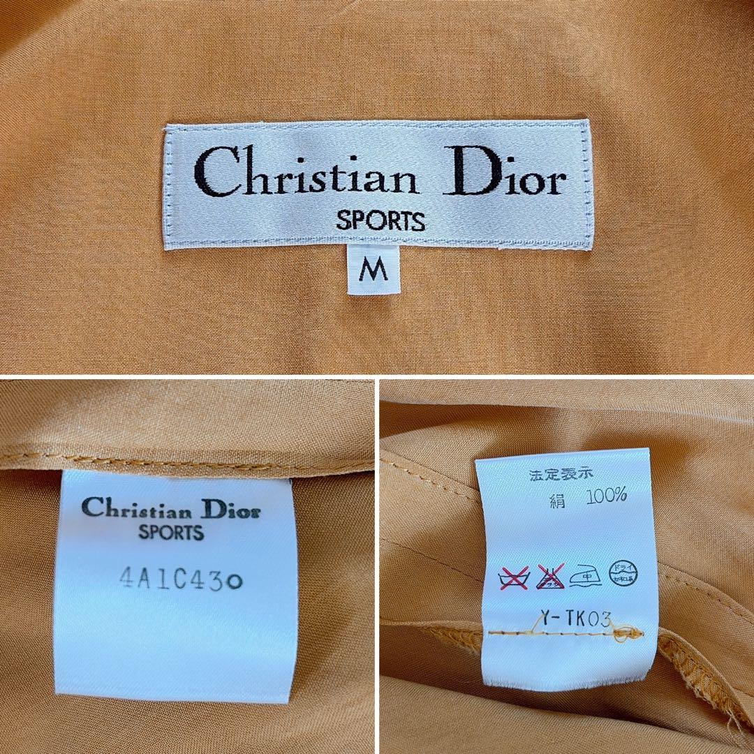 極美品✨【ディオール】シルク100%ダブルトレンチコート マスタードイエロー M