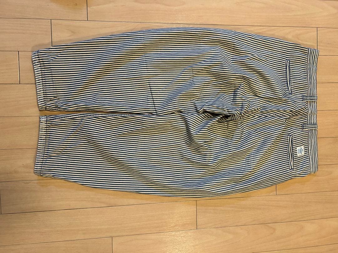 porter classic ポータークラシック　サマーヒッコリーパンツ　XL