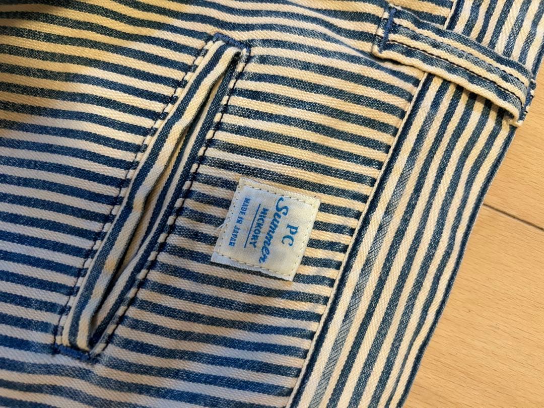 porter classic ポータークラシック　サマーヒッコリーパンツ　XL