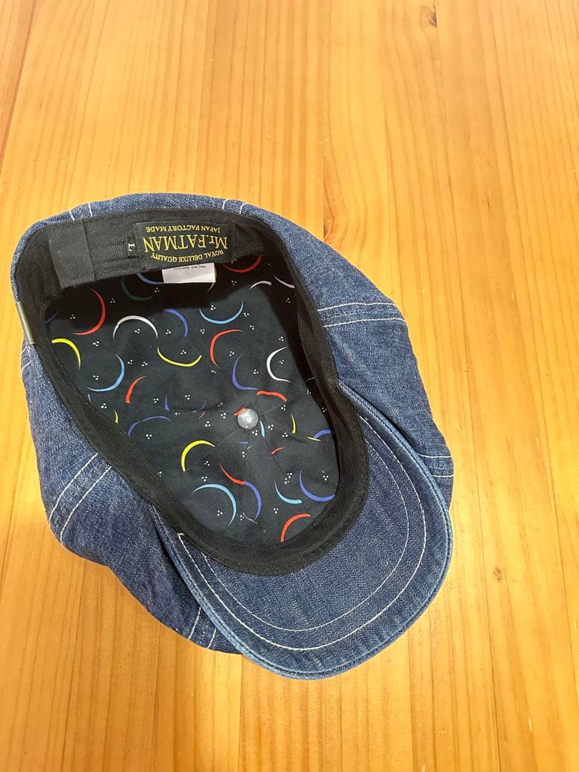 Mr Fatman キャスケット LUCKY DAN DENIMインディゴブルー