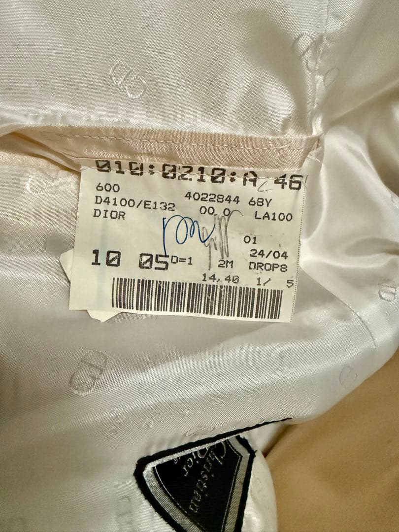 【美品】正規品　Christian Dior ベージュスーツ　セットアップ