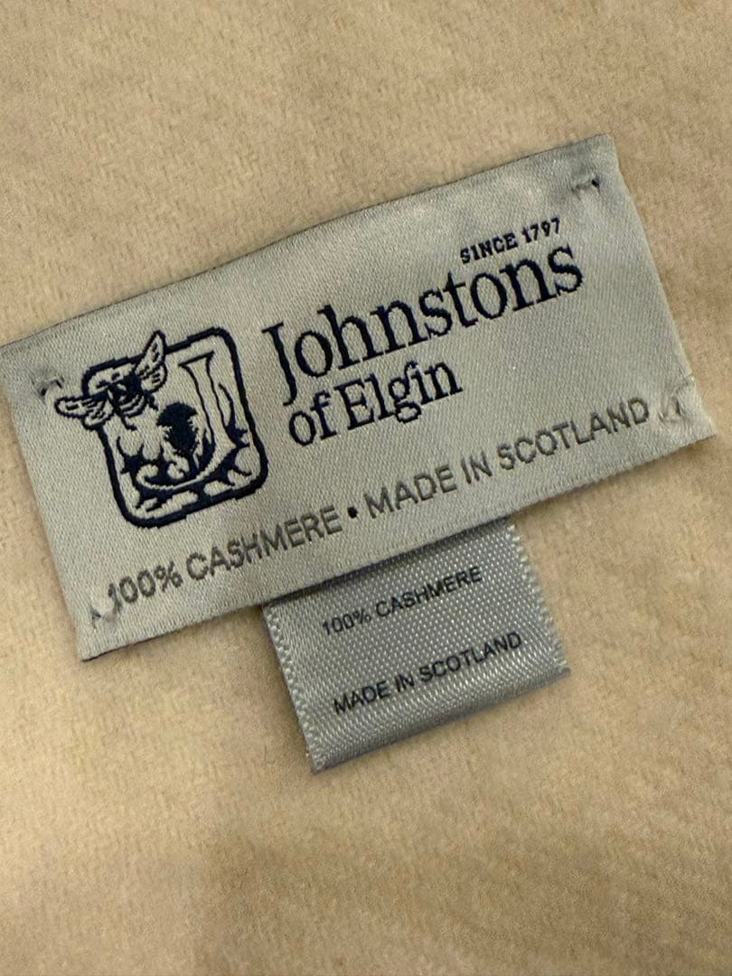 Johnstons of Elgin 100%カシミヤマフラー 新品同様
