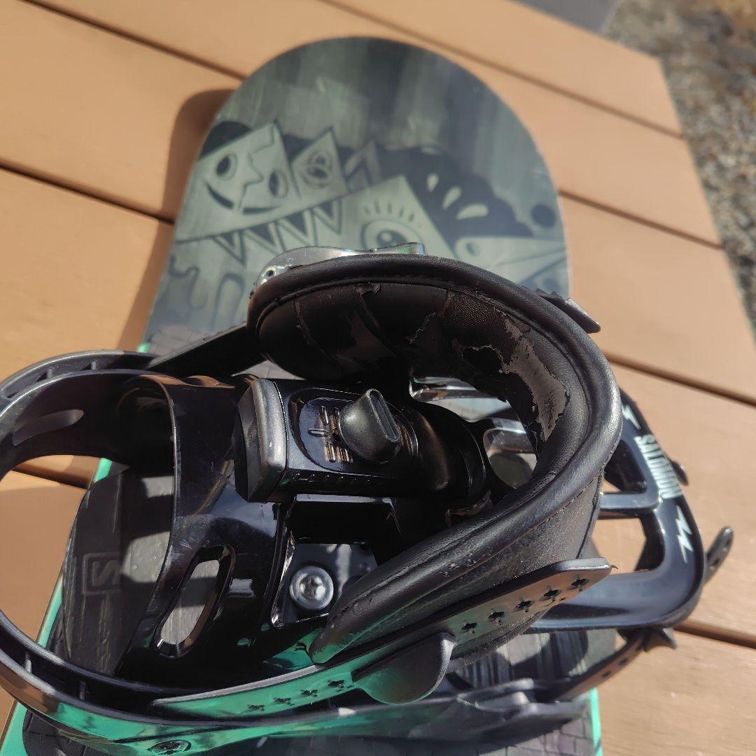 BURTON　キッズスノーボードセット　130cm　バートン　サロモンバイン付