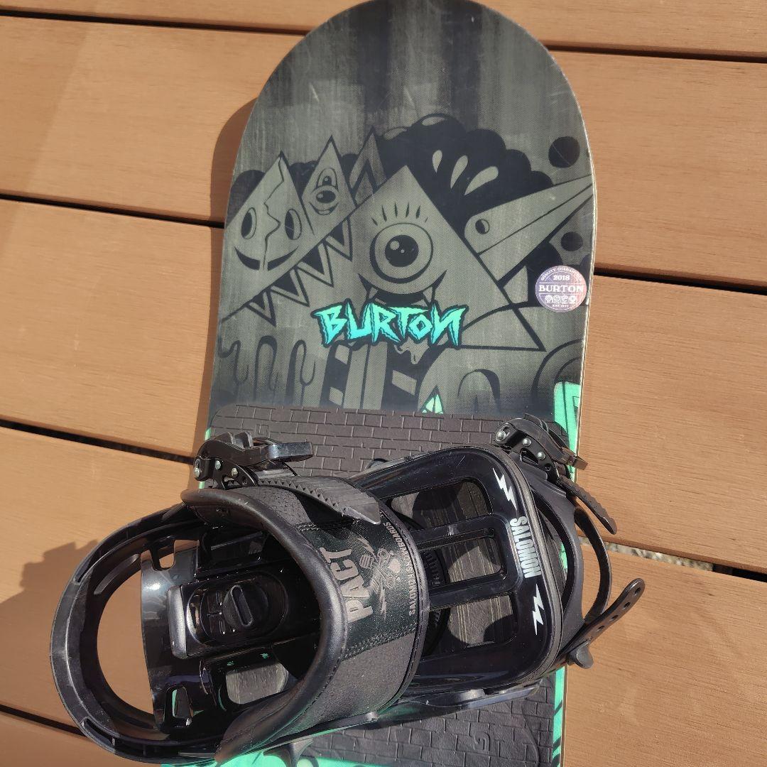BURTON　キッズスノーボードセット　130cm　バートン　サロモンバイン付