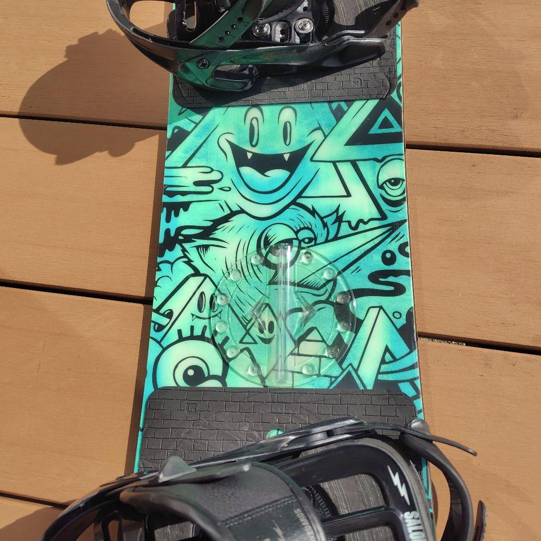 BURTON　キッズスノーボードセット　130cm　バートン　サロモンバイン付