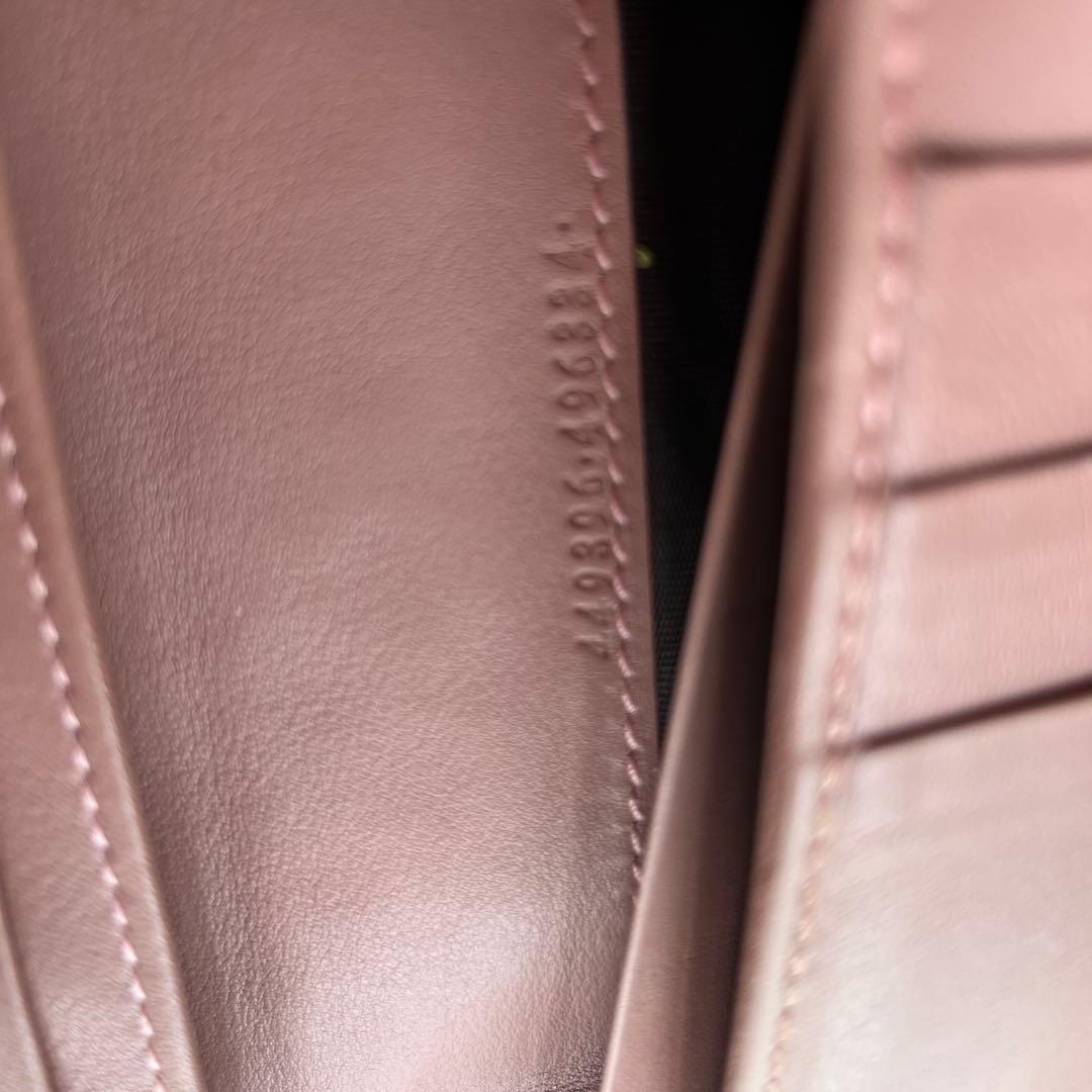 GUCCI長財布　ピンク　箱保存袋付き