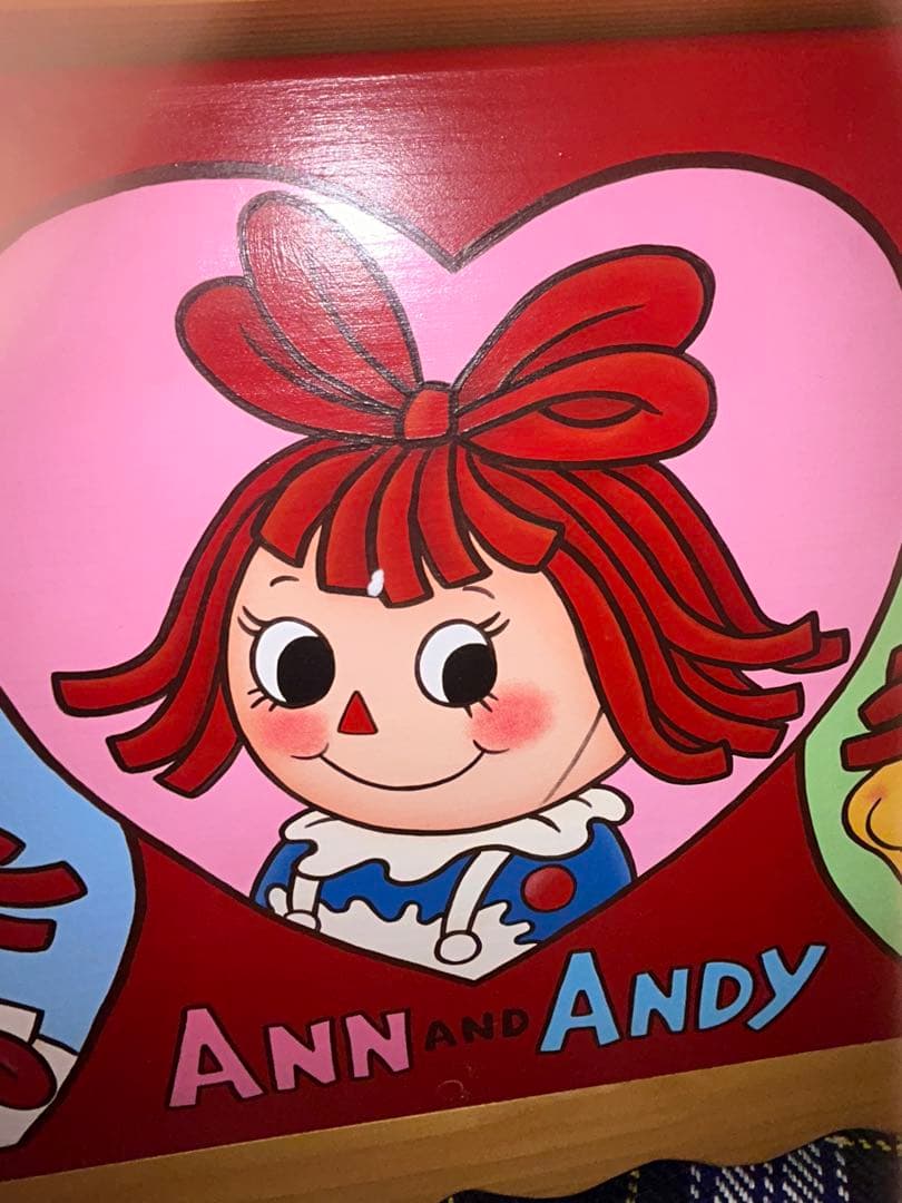 カントリー家具ハンドメイドベンチチェストラガディ＆アンディ　トールペイント