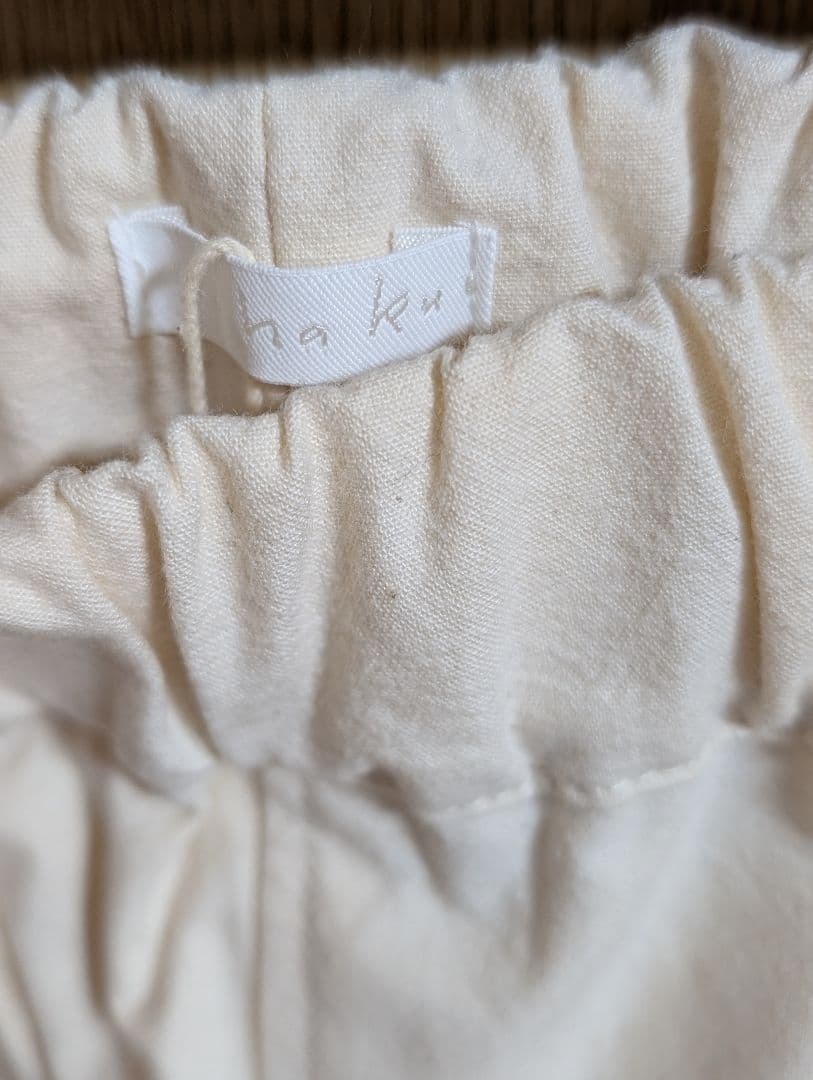 [新品未使用]yohaku 遠州織物　ストレートパンツ　サイズ2