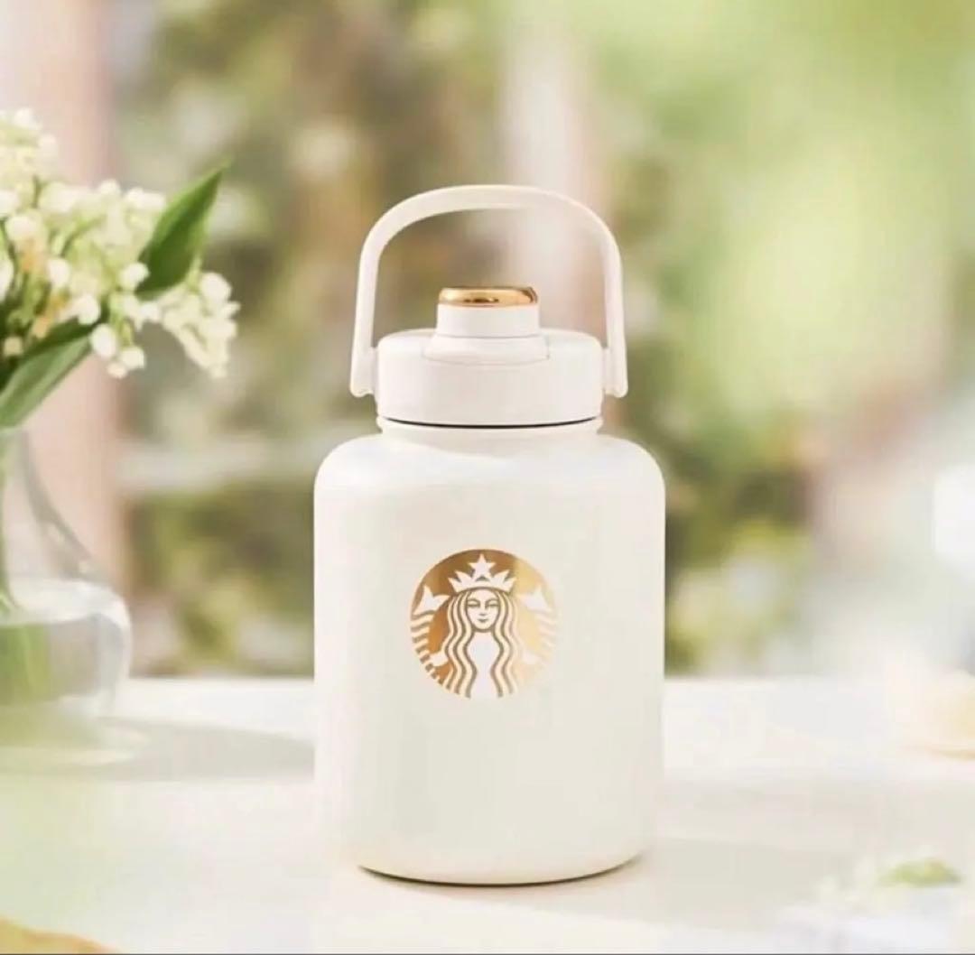 格安　海外限定商品♡スターバックス ホワイトボトル　タンブラー　入手　値引き