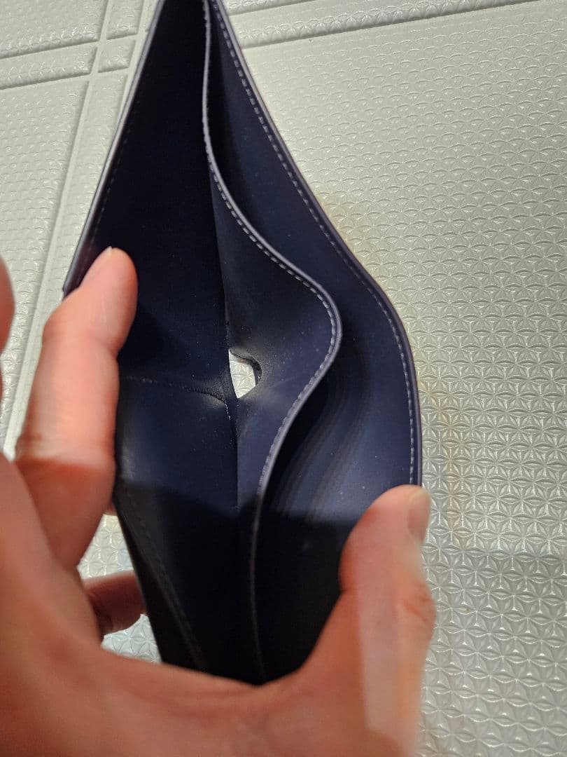 ルイヴィトン アエログラム ネイビー 折り財布 マルコNM