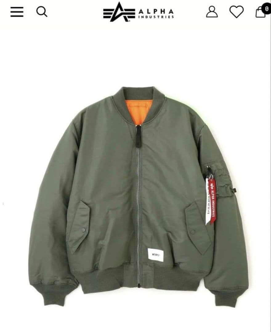 Alpha Industries×WTAPS　MA-1