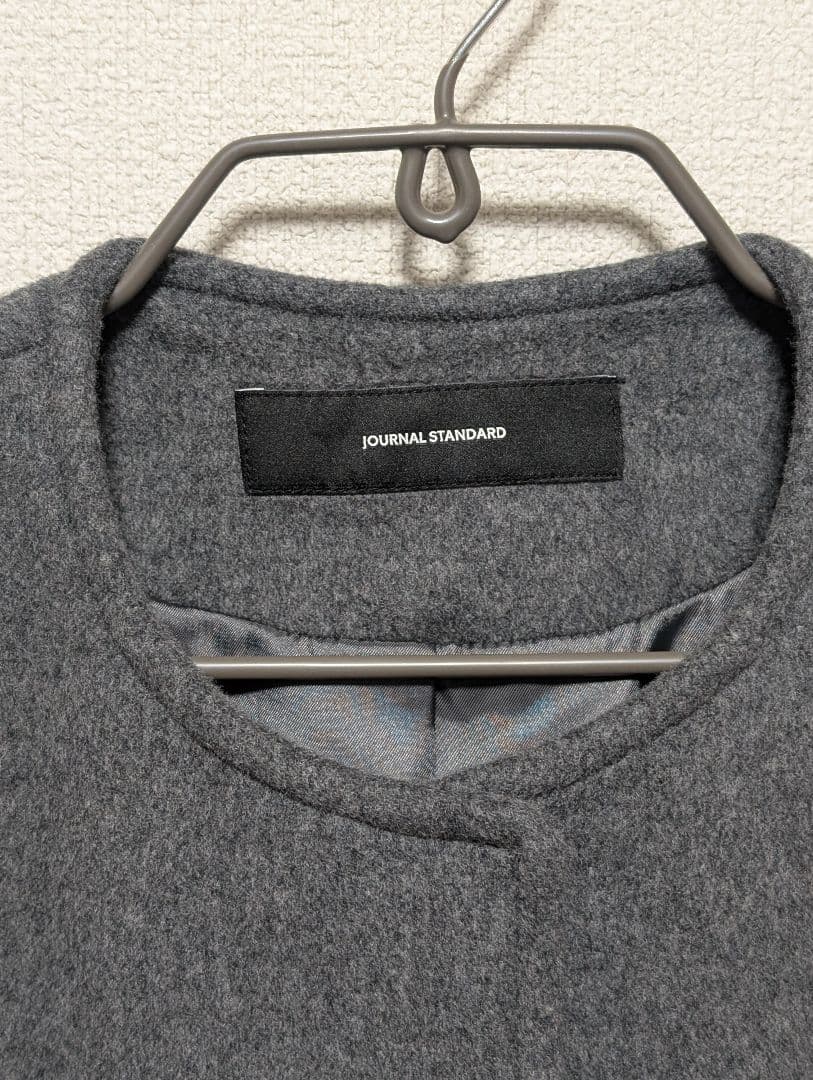 スーパー140ビーバーノーカラーショートコート レディース