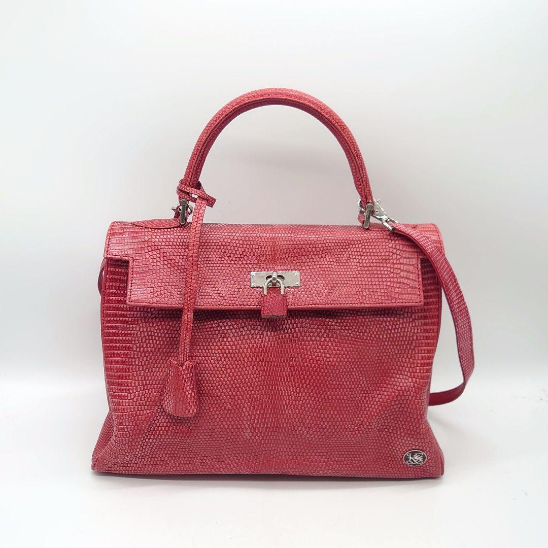 KATORIYA 香鳥屋 リザードレザー 2way トートバッグ