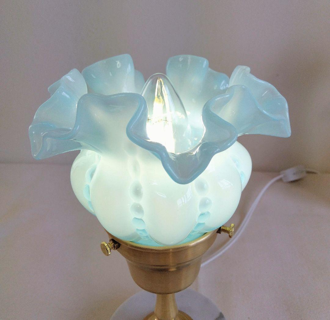 ☆美 フェントン ベイビーブルー オーバーレイシェードランプ