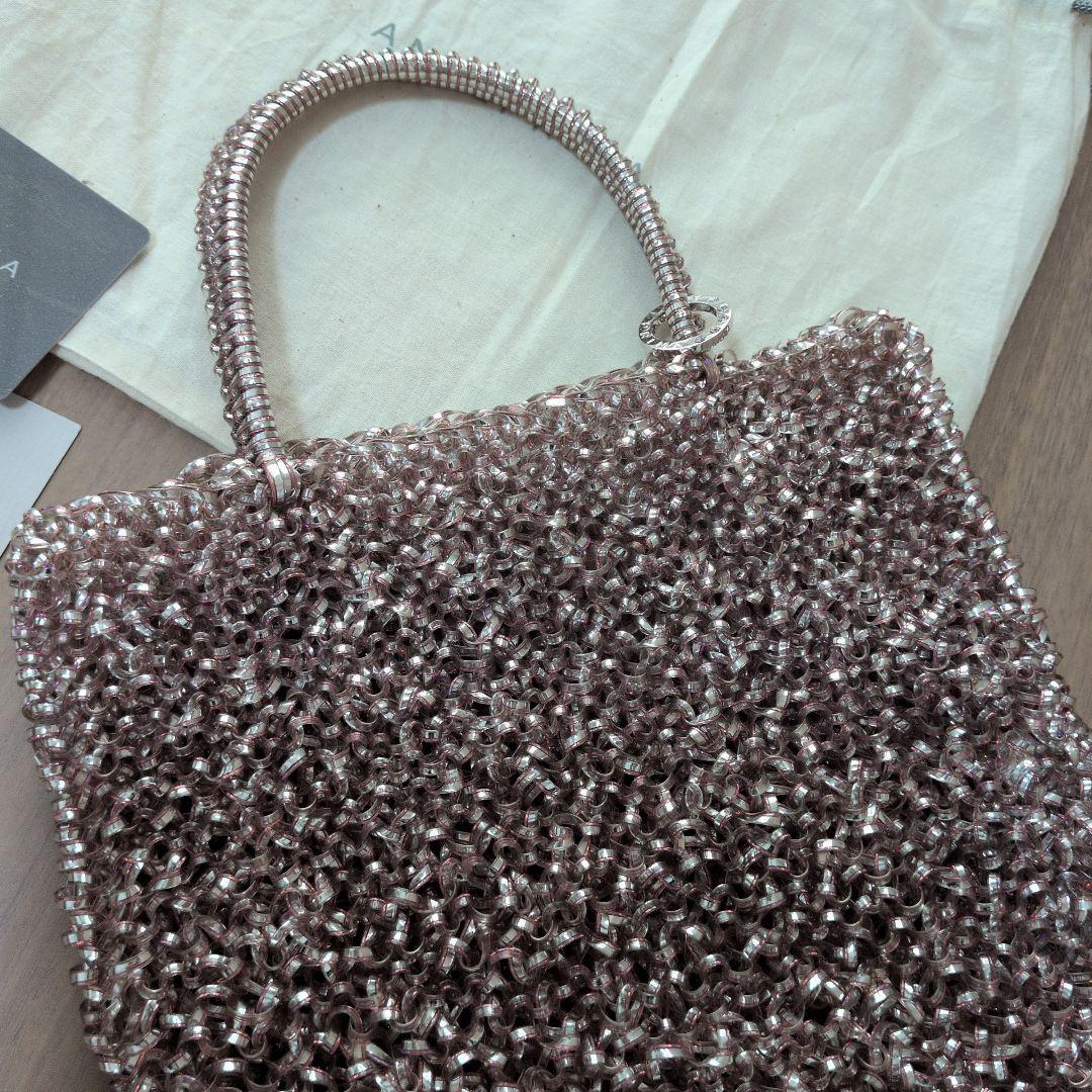 アンテプリマ　ミニワイヤーバッグ　ピンク