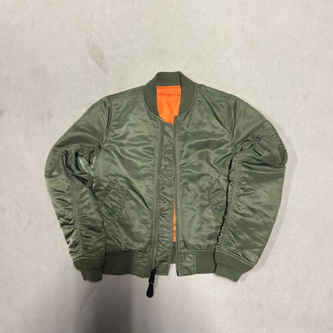 お*ー様 MA-1フライトジャケット オリーブグリーン