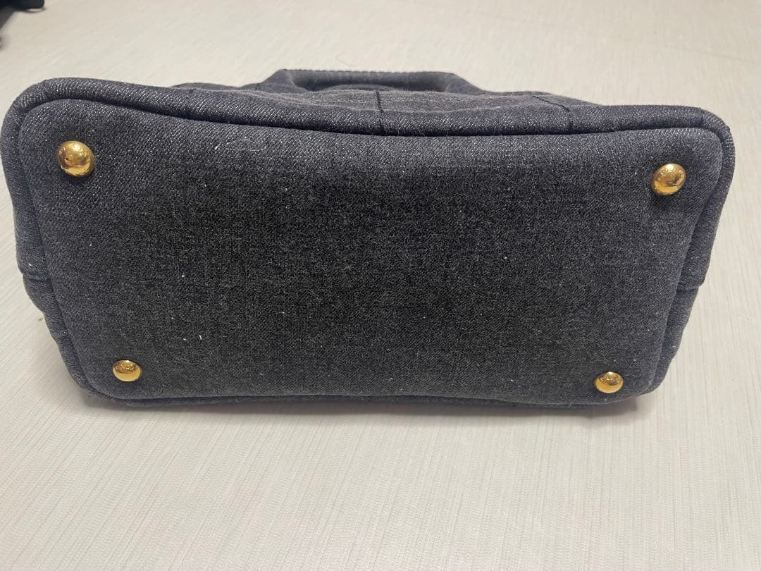 美品✴︎PRADAカナパ✴︎ グレー✴︎デニム✴︎