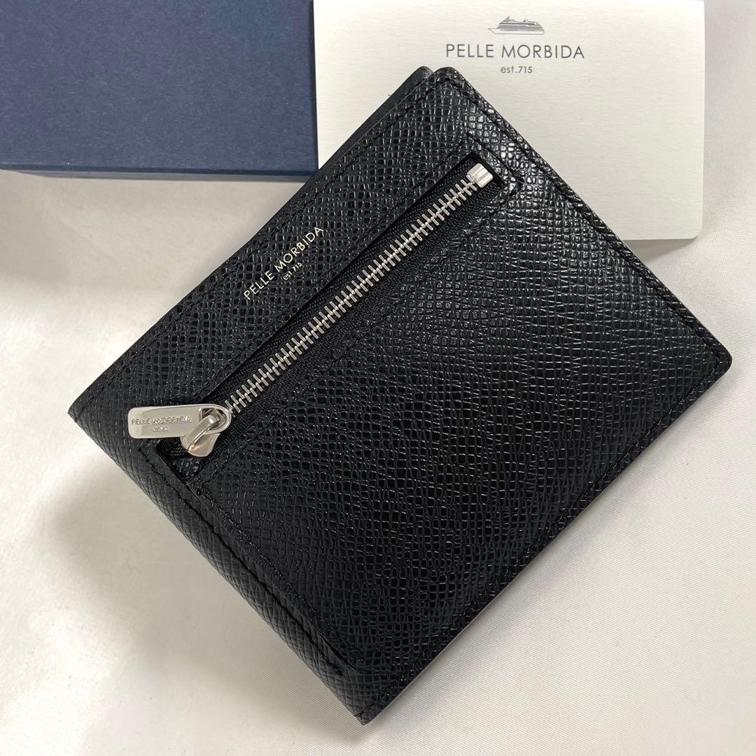 美品 PELLE MORBIDA ペッレモルビダ コンパクトウォレット 箱付き