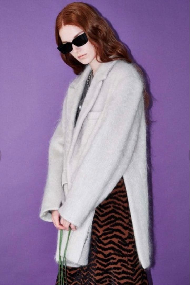 Maison Special モヘア混シャギーコート