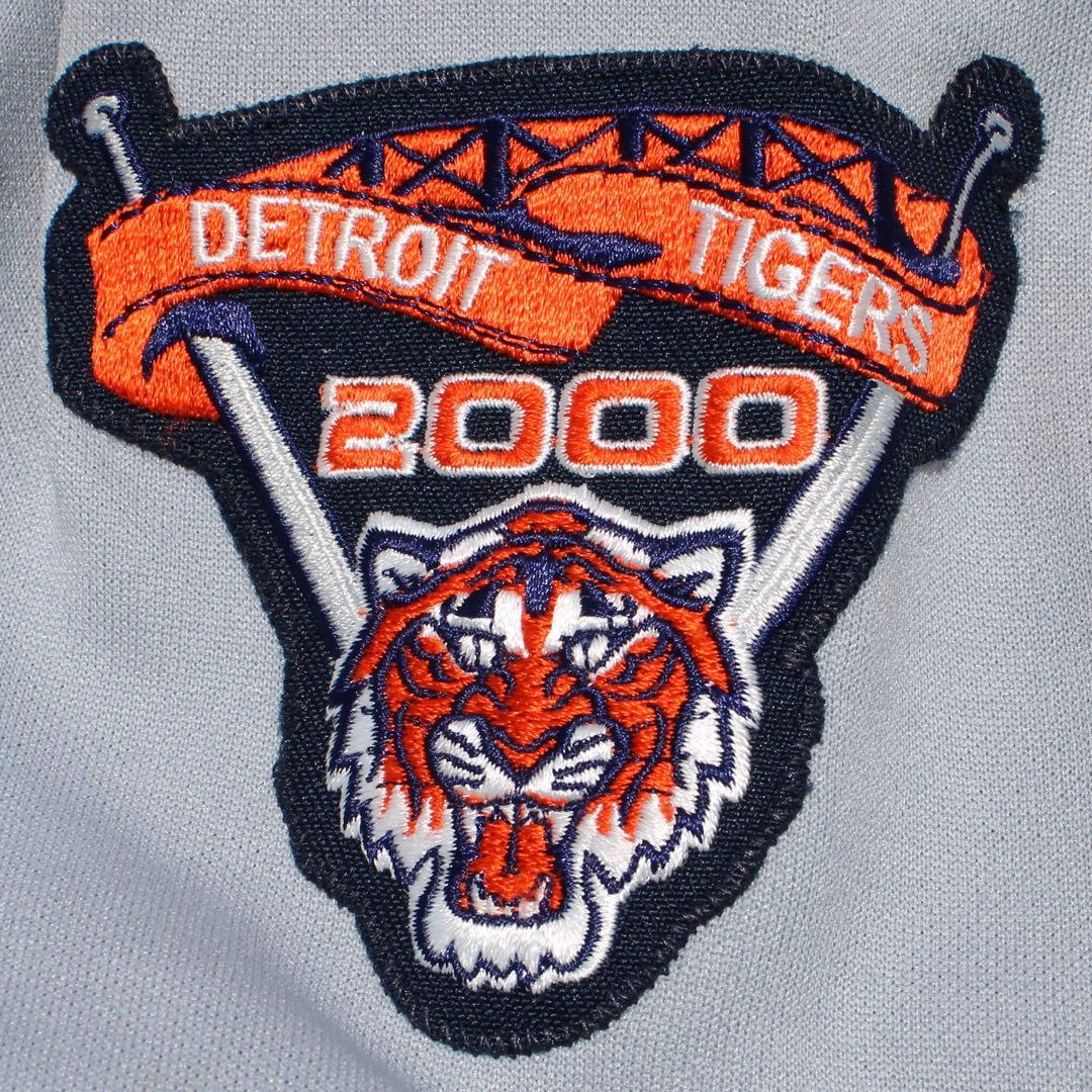 USA製 00s Detroit Tigers 袖ワッペン付き 古着ゲームシャツ