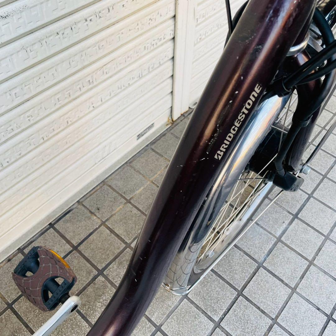 【732】電動自転車 ブリヂストン FRONTIA ブラウン 26インチ