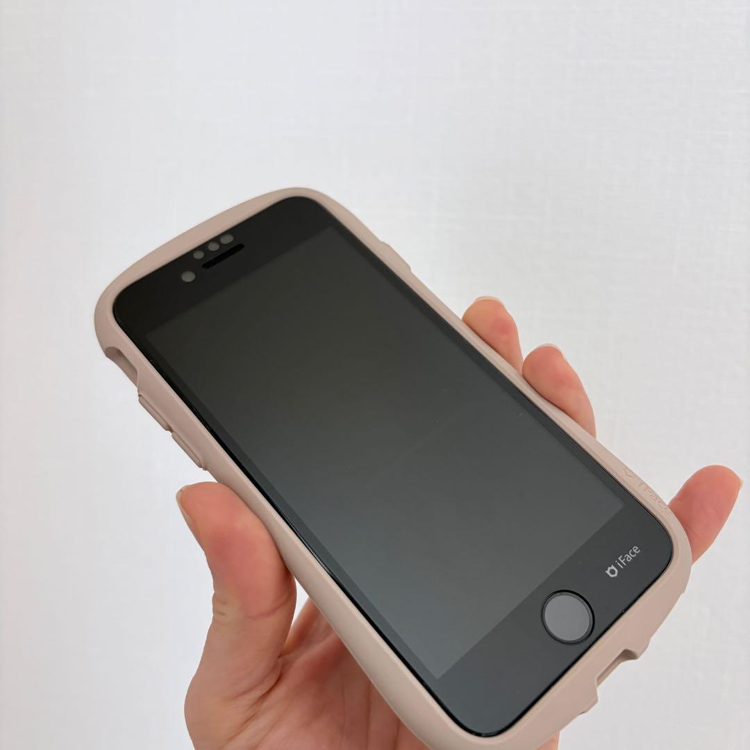 美品iPhone SE3 64GB 白 電池91% iFace3点＋新品ケーブル