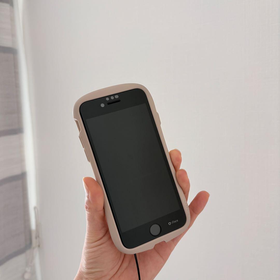 美品iPhone SE3 64GB 白 電池91% iFace3点＋新品ケーブル