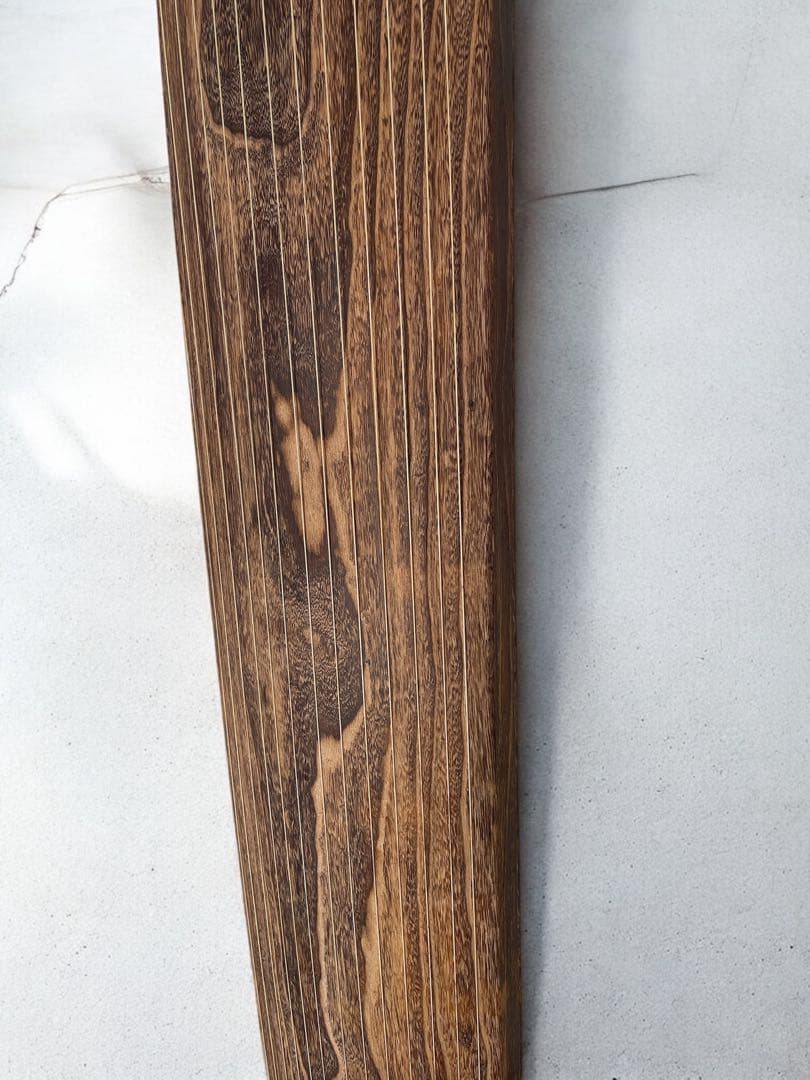 琴　筝 13弦　オレンジ飾り　鶴の絵　猫足　ヴィンテージ　木製