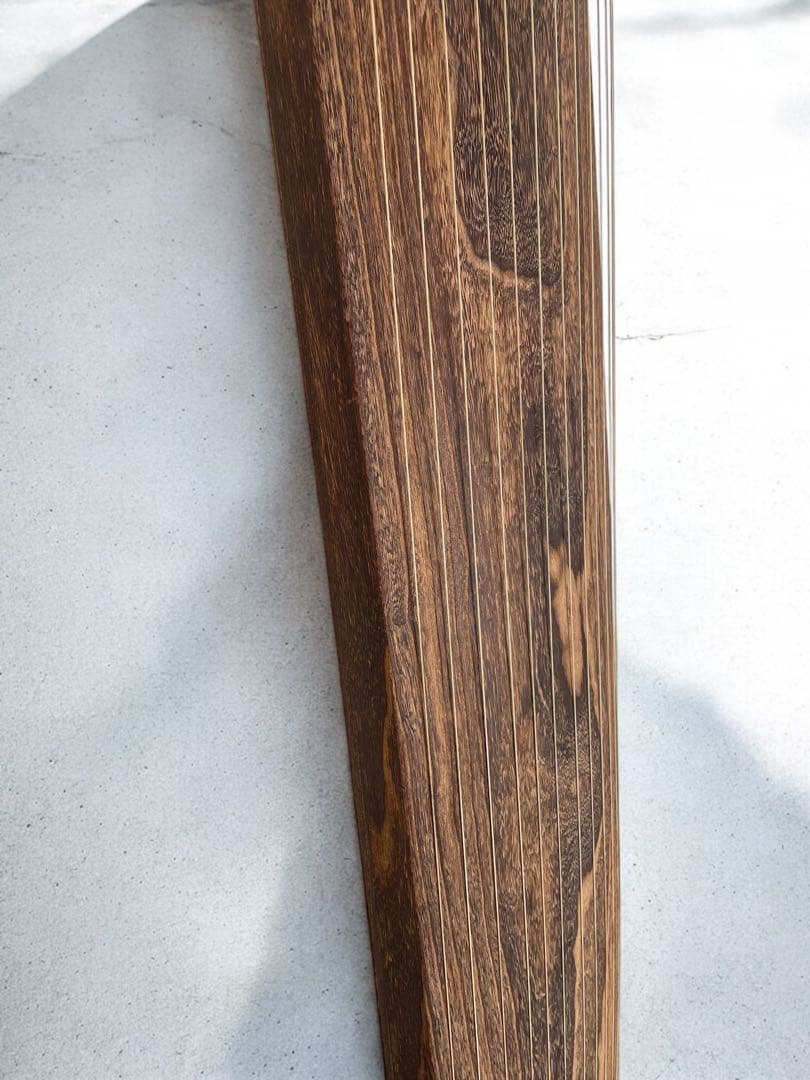 琴　筝 13弦　オレンジ飾り　鶴の絵　猫足　ヴィンテージ　木製